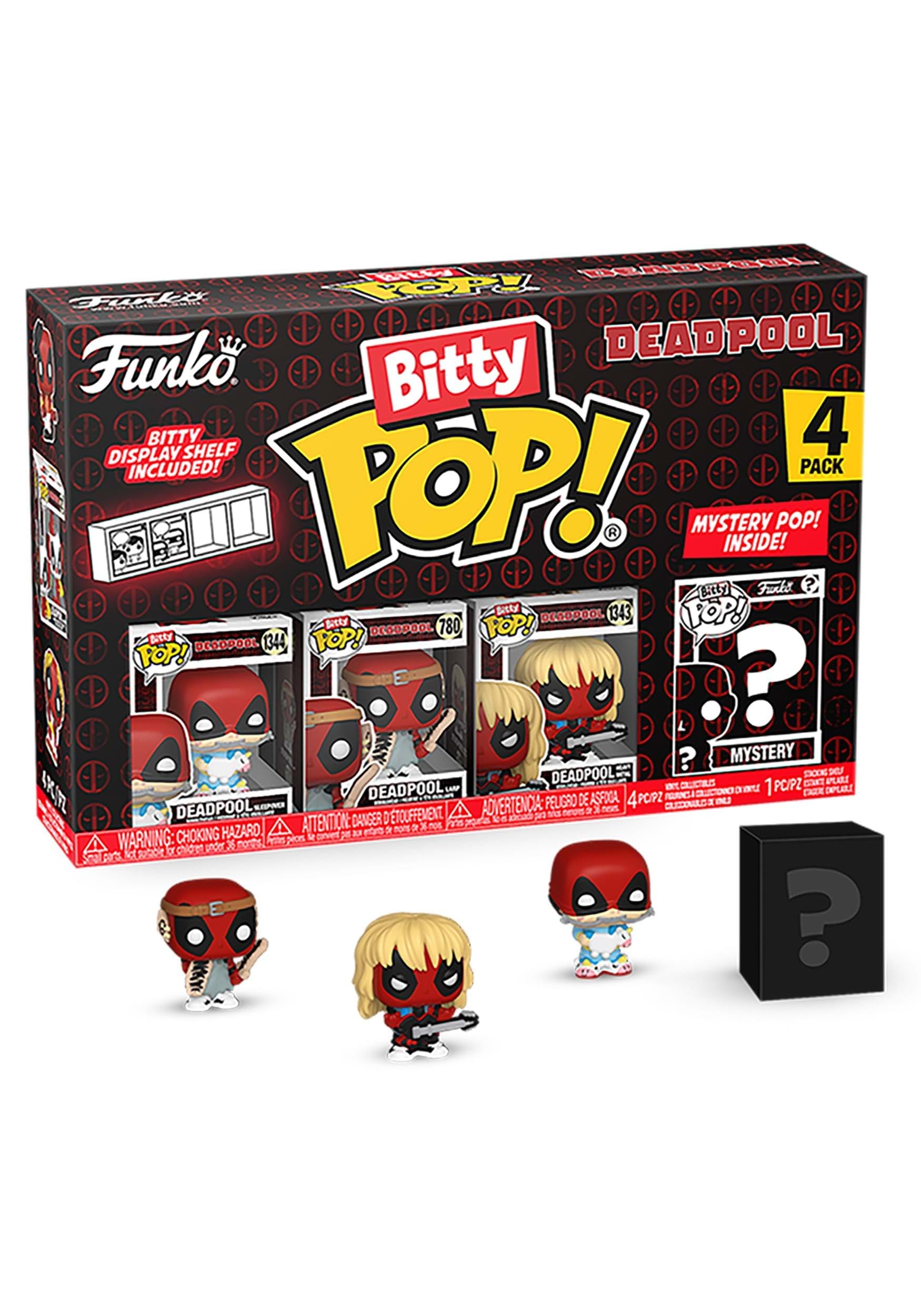Фигурка Marvel Deadpool Funko Bitty 4PK Deadpool 2024 Sleepover Marvel Funko Pop!