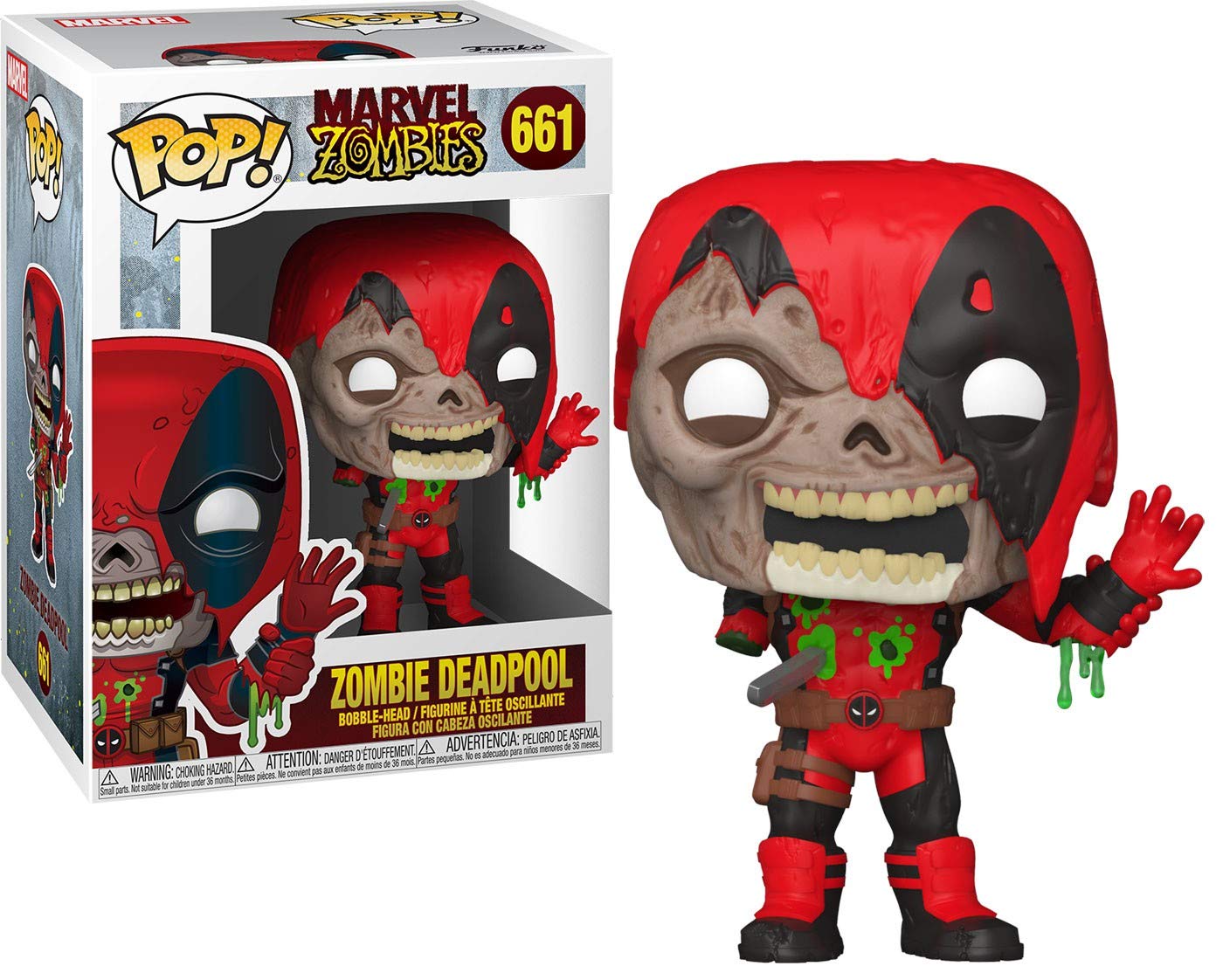 Фигурка Marvel Deadpool 3 Zombies Funko Marvel Deadpool 3 Zombies Виниловая фигурка Funko Pop!